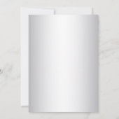 Enregistrer la date Cartes de Noël Mariage gris ar (Dos)