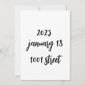 Enregistrer la date Cartes pas minimum pour la fêt (Dos)