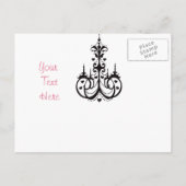 Enregistrer la date Cartes postales avec lustres (Dos)