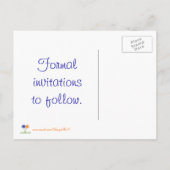 Enregistrer la date cartes postales, fleurs bleu o (Dos)