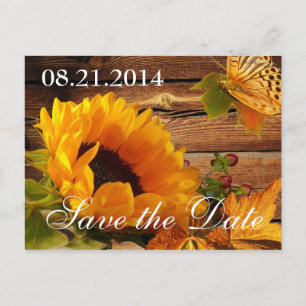 Enregistrer la date Cartes postales, Tournesol de 