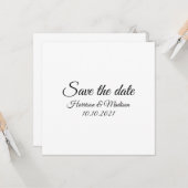 Enregistrer la date, customiser le Faire-part Mari (Devant/Arrière en situation)