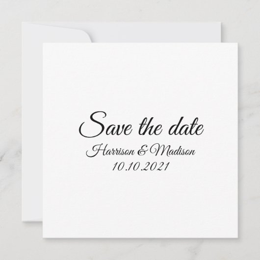 Enregistrer la date, customiser le Faire-part Mari (Devant)