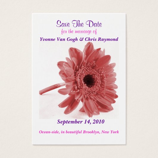 Enregistrer La Date Daisy Dusty Rose (Devant)