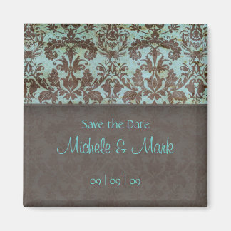 Enregistrer la date Damask Magnet 2b