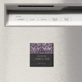 Enregistrer la date Damask Magnet 2b Purple (In Situ (Lave-vaisselle))