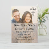 Enregistrer La Date De Filtrage Faire-part Photo (Debout devant)