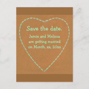 Enregistrer la date de mariage cartes postales, Co