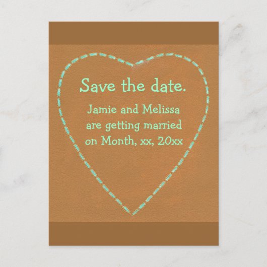 Enregistrer la date de mariage cartes postales, Co (Devant)