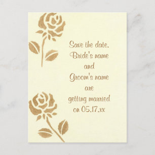 Enregistrer la date de mariage cartes postales, ro