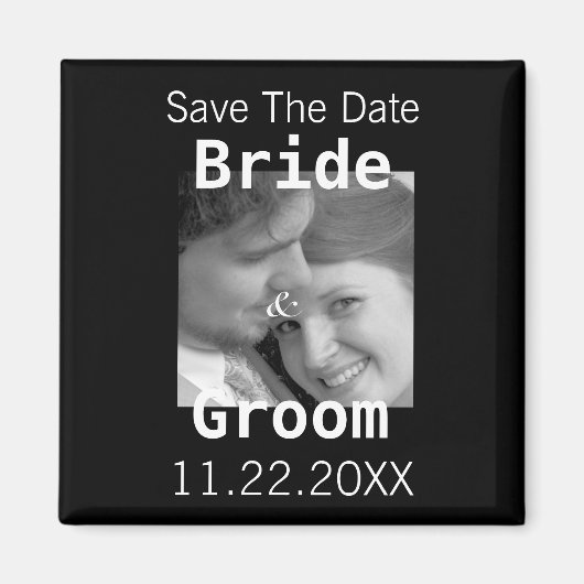 Enregistrer La Date De Votre Magnet Photo - (Devant)