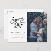 Enregistrer la date, des cartes postales de script (Devant / Derrière)