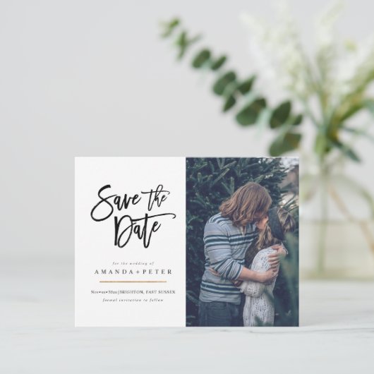 Enregistrer la date, des cartes postales de script (Debout devant)