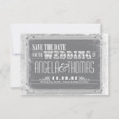 enregistrer la date des invitations vintages (Devant)