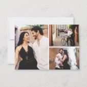 Enregistrer La Date Elegant Blush Floral 3 Cartes (Devant)