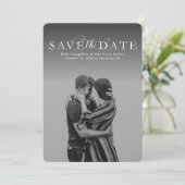 Enregistrer la date élégant carte photo vertical (Debout devant)