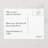 Enregistrer la date Elf Christmas Tree Carte posta (Dos)