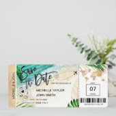 Enregistrer la date Embarquement Pass Carte du mon (Debout devant)