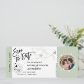 Enregistrer la date Embarquement Pass Carte du mon (Debout devant)