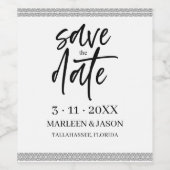 Enregistrer la date Étiquette de vin (Étiquettes simples)