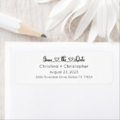 Enregistrer la date Étiquettes, Étiquettes de adre (En situation)