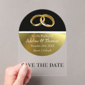 Enregistrer La Date Faire-part de mariage Acryliqu (In situ (ordinateur de poche))