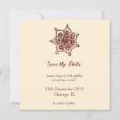 Enregistrer la date faire-part de mariage carte br (Devant)