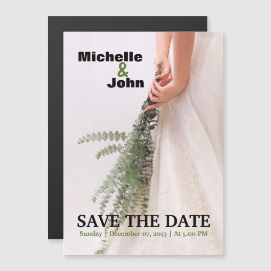 Enregistrer La Date Faire-part de mariage Femmes (Devant / Derrière)