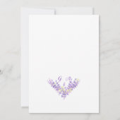 Enregistrer la date faire-part de mariage Lavander (Dos)