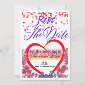 Enregistrer la date Faire-part de mariage modifiab (Devant)