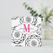 Enregistrer La Date Faire-part de mariage Rose Bla (Debout devant)