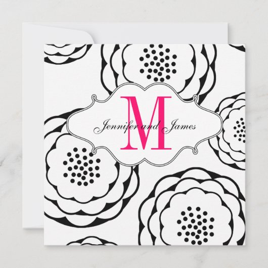 Enregistrer La Date Faire-part de mariage Rose Bla (Devant)