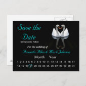 Enregistrer la date, Faire-part Mariage (Devant / Derrière)