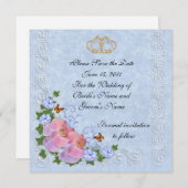 Enregistrer la date faire-part Mariages (Devant / Derrière)