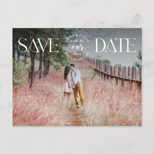 Enregistrer la date Faire-part photo Représentatio (Devant)