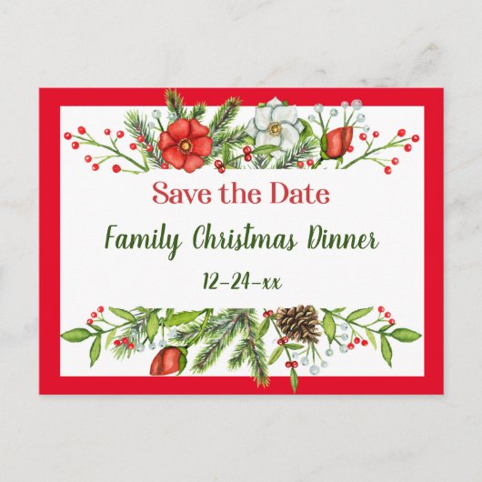 Enregistrer la date Famille Invitation de dîner de (Devant)