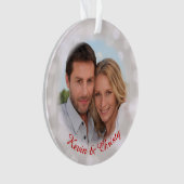 Enregistrer la date Fiançailles photo de l'ornemen (devant)