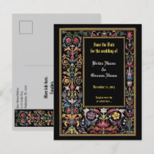 Enregistrer la date Floral Illuminé carte postale 