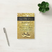 Enregistrer la date Gold Mariage Bagues - Post-it® (Bureau)