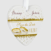 Enregistrer la date Gold Parties scintillant annea (devant)