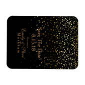 Enregistrer la date Golden Stars Magnet (Horizontal)