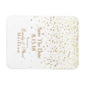 Enregistrer la date Golden Stars Magnet (Horizontal)