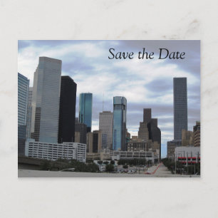 Enregistrer La Date - Houston - Carte Postale