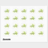 Enregistrer la date initiale Noms Mariage Sticker  (Feuille)