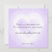 Enregistrer la date Inséparable Invitation violet (Dos)