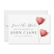 Enregistrer la date invitation aquarelle florale