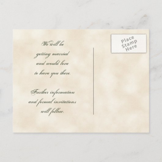 Enregistrer la date Invitation Autumn Grape Leaf B (Dos)