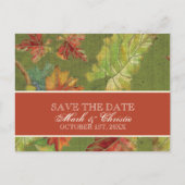 Enregistrer la date Invitation Autumn Grape Leaf B (Devant)