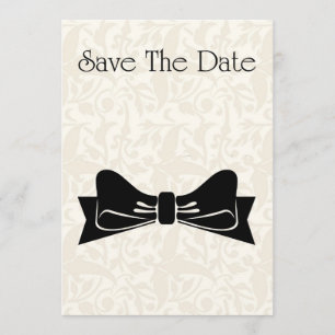 Enregistrer la date Invitation avec cravate arc no
