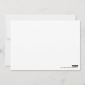 Enregistrer la date Invitation avec ruban de perle (Dos)